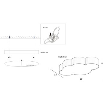 Светильник потолочный ImperiumLoft Cloud01 186683-26-3