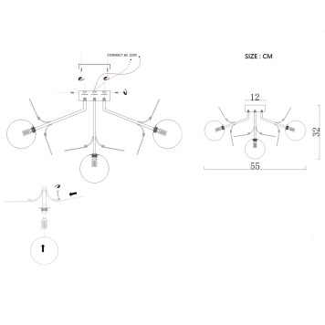 Светильник потолочный ImperiumLoft MATISSE-C-SELF01 191888-26-23