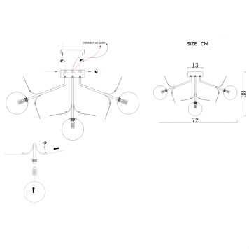 Светильник потолочный ImperiumLoft MATISSE-C-SELF01 191890-26-28