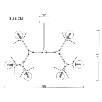 Светильник потолочный ImperiumLoft MATISSE-M01 191897-26-12