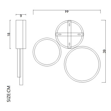 Светильник потолочный ImperiumLoft TWINE01 204610-26-1