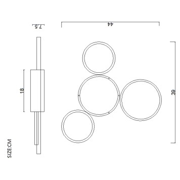 Светильник потолочный ImperiumLoft TWINE01 204614-26-2