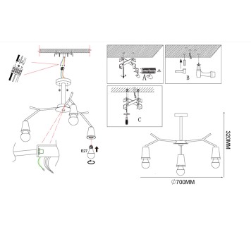 Светильник потолочный ImperiumLoft ﻿lesc_01 220502-23-8