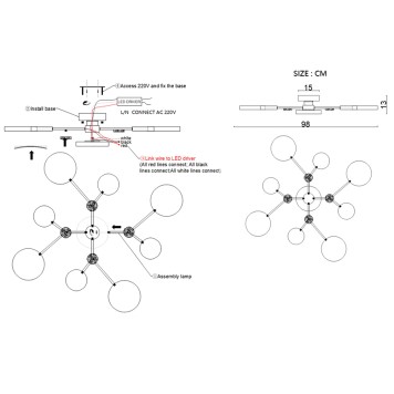 Светильник потолочный ImperiumLoft Gamma01 223772-23-9