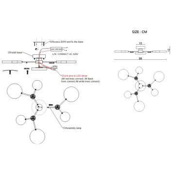 Светильник потолочный ImperiumLoft Gamma01 223774-23-12