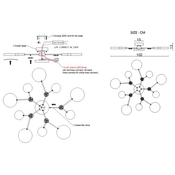 Светильник потолочный ImperiumLoft Gamma01 223776-23-10