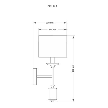 Бра Kutek Mood Artu ART-K-1(N)-2