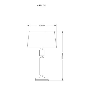 Лампа настольная Kutek Mood Artu ART-LG-1(N)-2