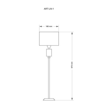 Лампа настольная Kutek Mood Artu ART-LN-1(N)-1