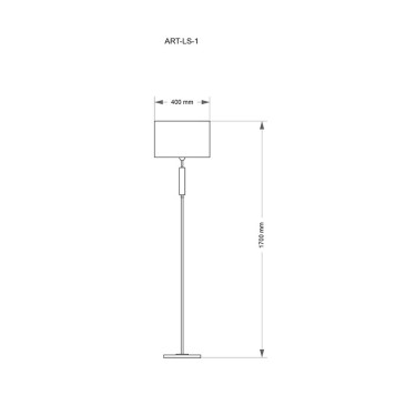 Торшер Kutek Mood Artu ART-LS-1(N)-1