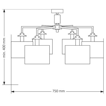 Светильник потолочный Kutek Mood Artu ART-PL-6(N)-1