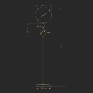 Торшер Kutek Dimaro DIM-LS-1(P)-1