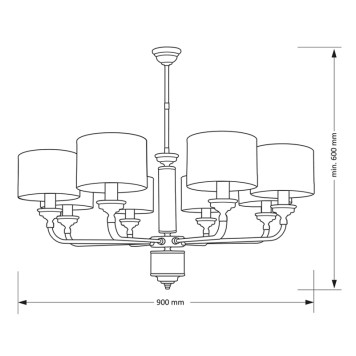 Люстра Kutek Mood Verde VER-ZW-8(N)-1