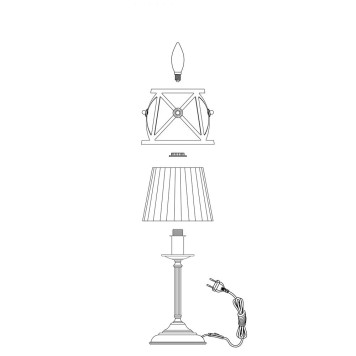 Лампа настольная LArte Luce Fabrizia L12131.88-1