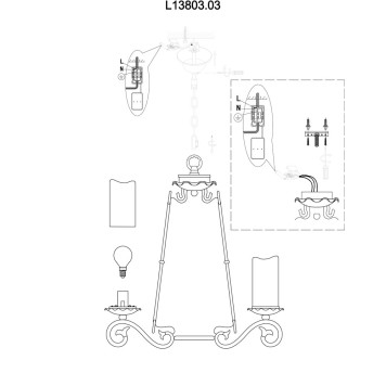 Люстра LArte Luce Napoli L13803.03-2