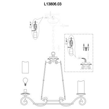 Люстра LArte Luce Napoli L13806.03-3