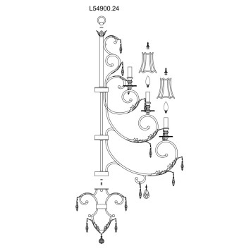 Люстра LArte Luce Bliss L54900.24-2