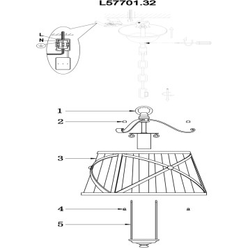 Люстра LArte Luce Torino L57701.32-2