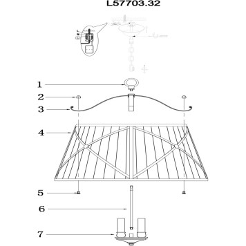 Люстра LArte Luce Torino L57703.32-1