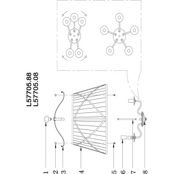 Люстра LArte Luce Torino L57705.88-2