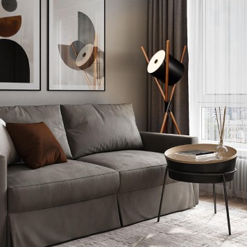 Торшер Loft It Bobbin 10245F Black-1