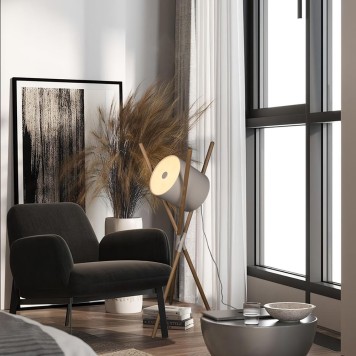 Торшер Loft It Bobbin 10245F White-1