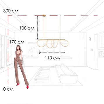 Люстра Loft It Thread 10388P/A Brass-7