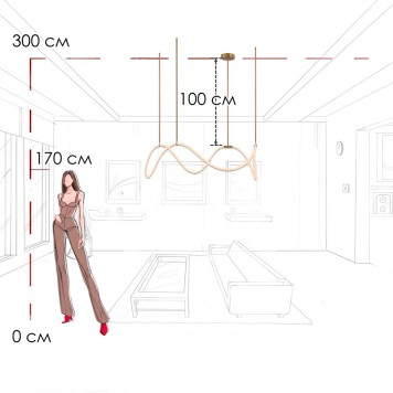 Люстра Loft It Thread 10388P/C Brass-7
