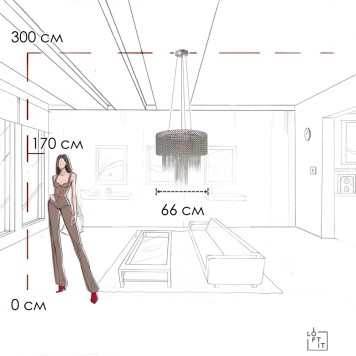 Люстра Loft It Opera 10406/660-9