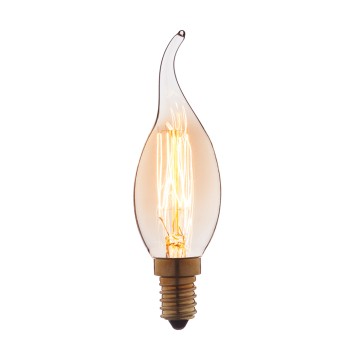 Ретро лампа накаливания (свеча на ветру) Loft It E14 40W 220V 3540-GL