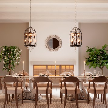 Люстра Loft It Vintage Birdcage LOFT1891/8-3