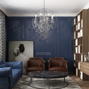 Люстра Loft It Foucaults Orb Crystal LOFT1896/8-1