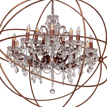 Люстра Loft It Foucaults Orb Crystal LOFT1897/15-1