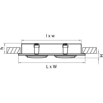 Светильник точечный Lightstar Singo x4 011614R-2