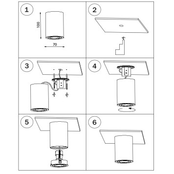 Светильник точечный Lightstar Rullo 214407-1