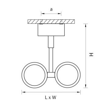 Светильник точечный Lightstar Rullo 214447-2