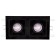 Светильник точечный Lightstar Domino Quadro MR16 Черный две лампы