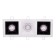 Светильник точечный Lightstar Domino Quadro MR16 Черный с белым три лампы