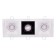 Светильник точечный Lightstar Domino Quadro MR16 Белый с черным три лампы