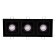 Светильник точечный Lightstar Domino Quadro MR16 Черный три лампы
