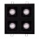 Светильник точечный Lightstar Domino Quadro MR16 Черный четыре лампы