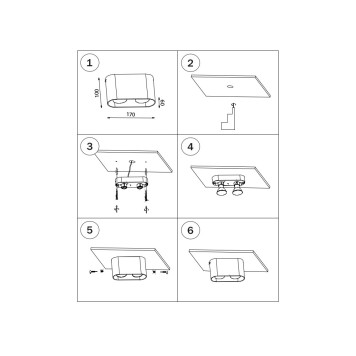 Светильник точечный Lightstar Rullo 2xHP16 214866-2