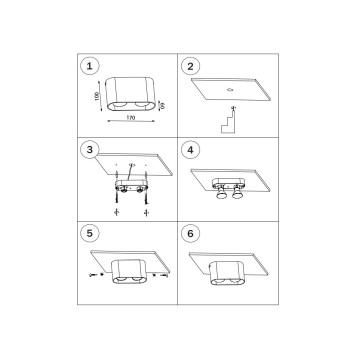 Светильник точечный Lightstar Rullo 2xHP16 214867-2