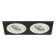 Светильник точечный Lightstar Intero 16 Quadro Белый с черным две лампы