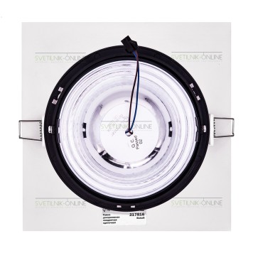 Светильник точечный Lightstar Intero 111 Quadro Черный с белым одна лампа-2