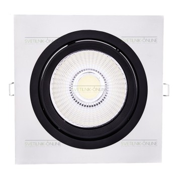 Светильник точечный Lightstar Intero 111 Quadro Черный с белым одна лампа-3