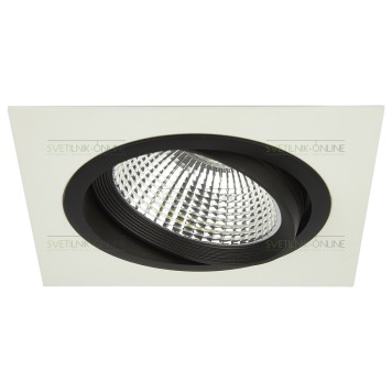 Светильник точечный Lightstar Intero 111 Quadro Черный с белым одна лампа