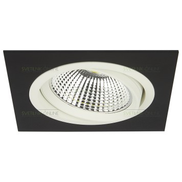 Светильник точечный Lightstar Intero 111 Quadro Белый с черным одна лампа