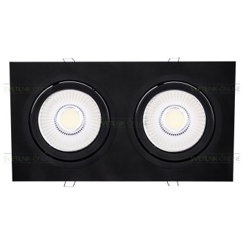 Светильник точечный Lightstar Intero 111 Quadro Черный две лампы-3