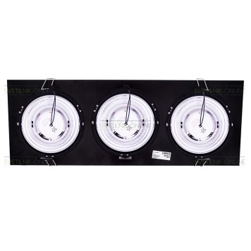 Светильник точечный Lightstar Intero 111 Quadro Черный три лампы-3